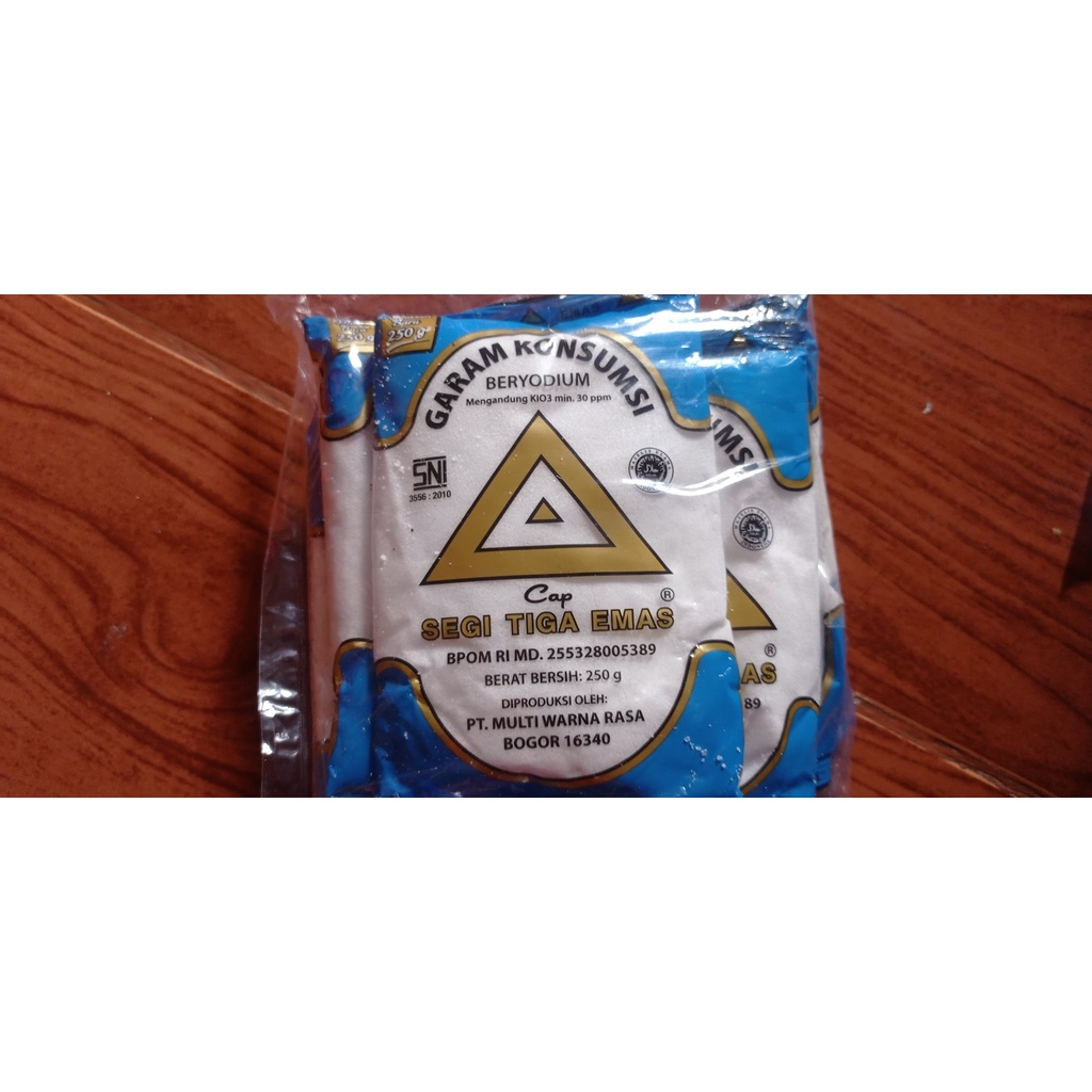 

PROMO MURAH !!!! 5pcs Garam Halus Segitiga Emas 500 Gram