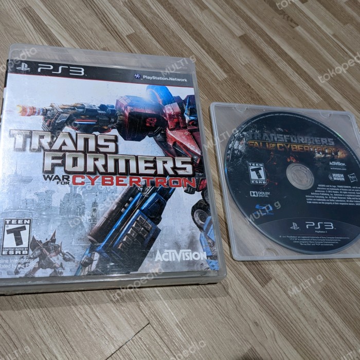 BD PS3 Sepaket Transformer Fall of Cybertron & War for Cybertron Reg 1