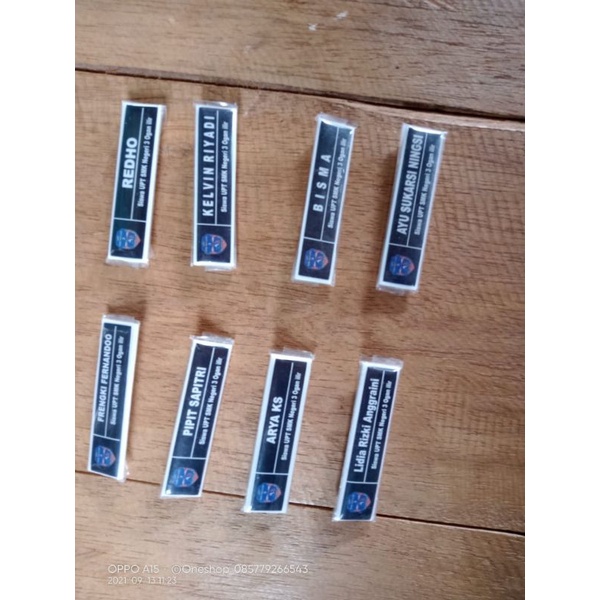 

name tag resin kaca
