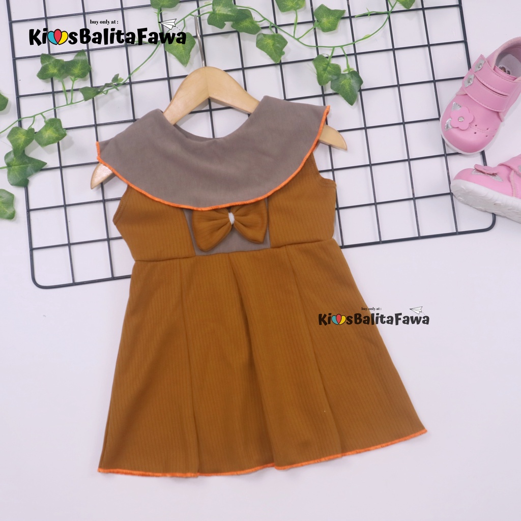 (0-6 Bulan) Dress Najwa uk Bayi / Baju Anak Perempuan Gaun Pesta Import Murah Dres Cantika Yukensi