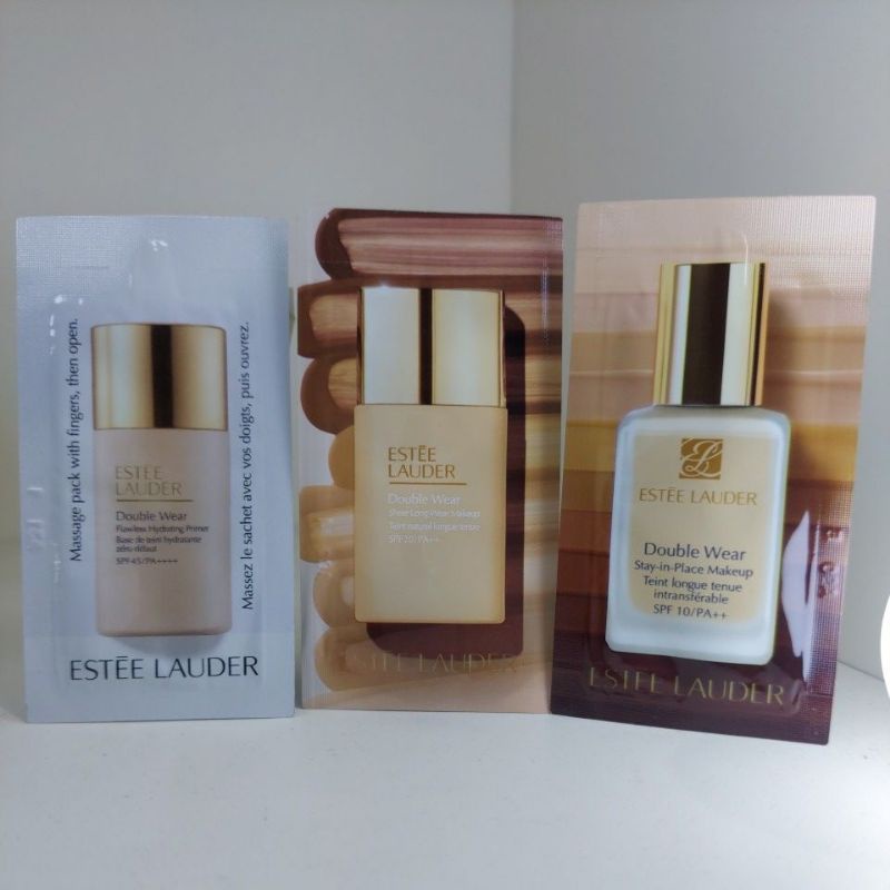 ESTEE LAUDER Double Wear Stay-in-Place / Sheer Long Wear Makeup Makeup Foundation/ Primer Sachet Sam