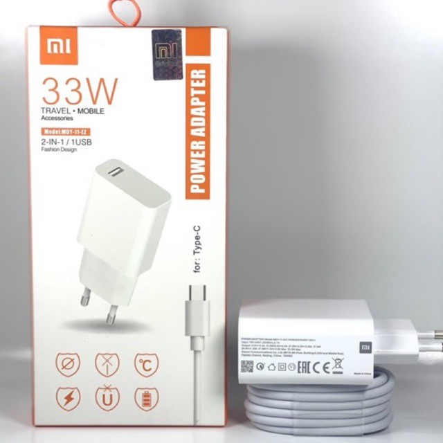 Charger Xmi 33Watt USB TYPE C Fast Charging ORIGINAL 100%