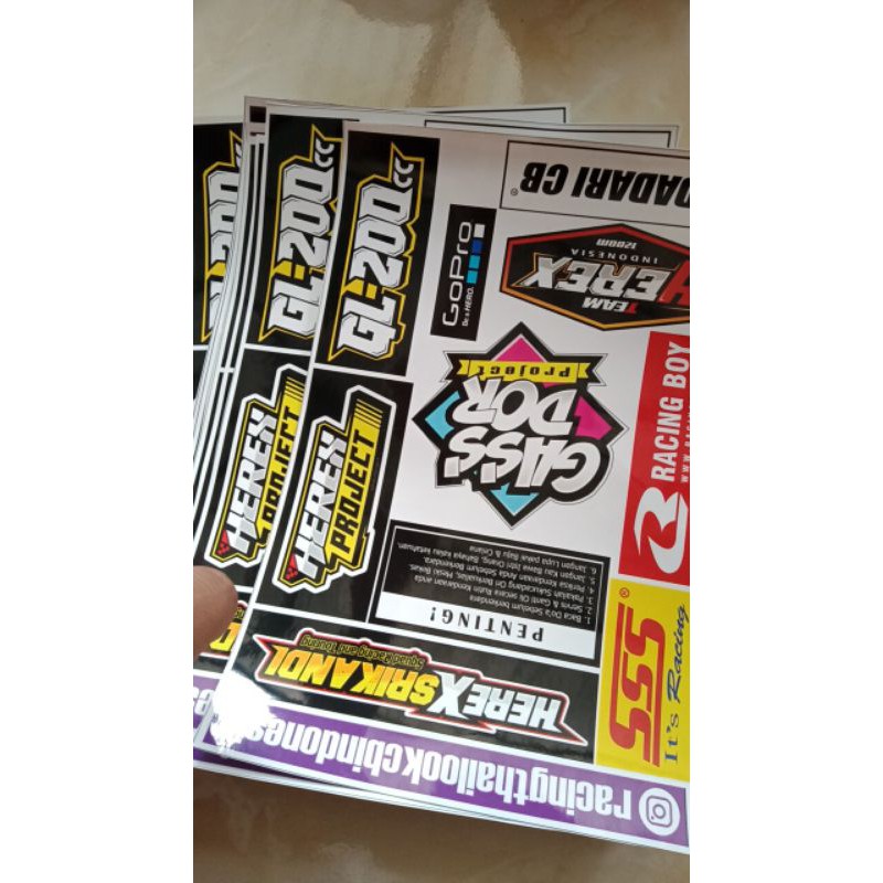 Stiker variasi gl tiger megapro herex