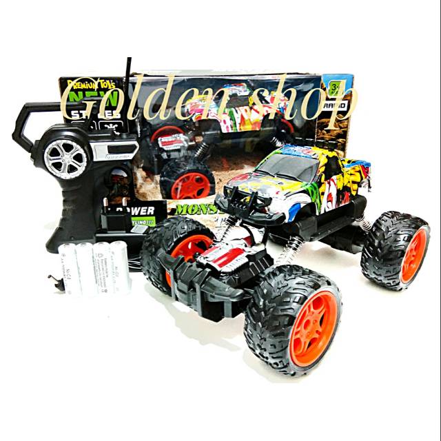  Mainan  Mobil Remote Control Monster  Truck  RC Car Shopee 