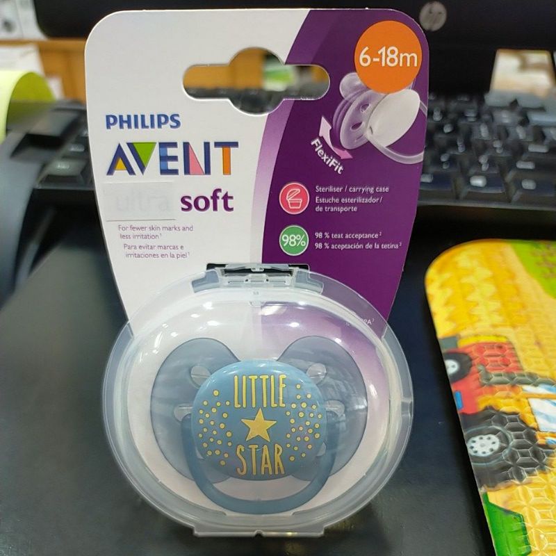 Empeng Philips Avent Soft SCF528/01 Empeng Bayi 6-18M