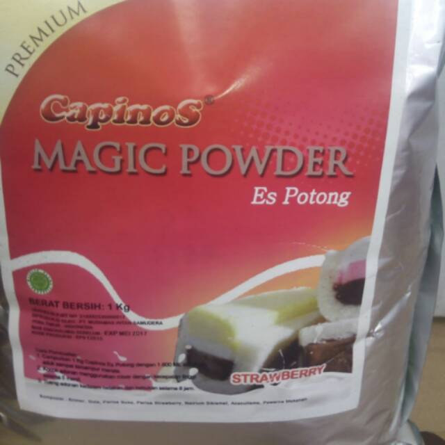 

CAPINOS MAGIC POWDER (ES POTONG RASA STRAWBERRY)