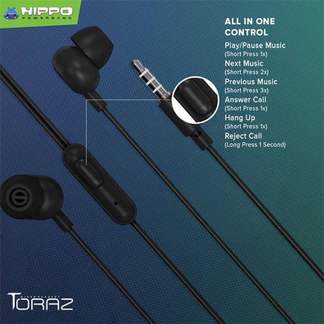 Hippo Toraz Wired Headset Stereo Sound