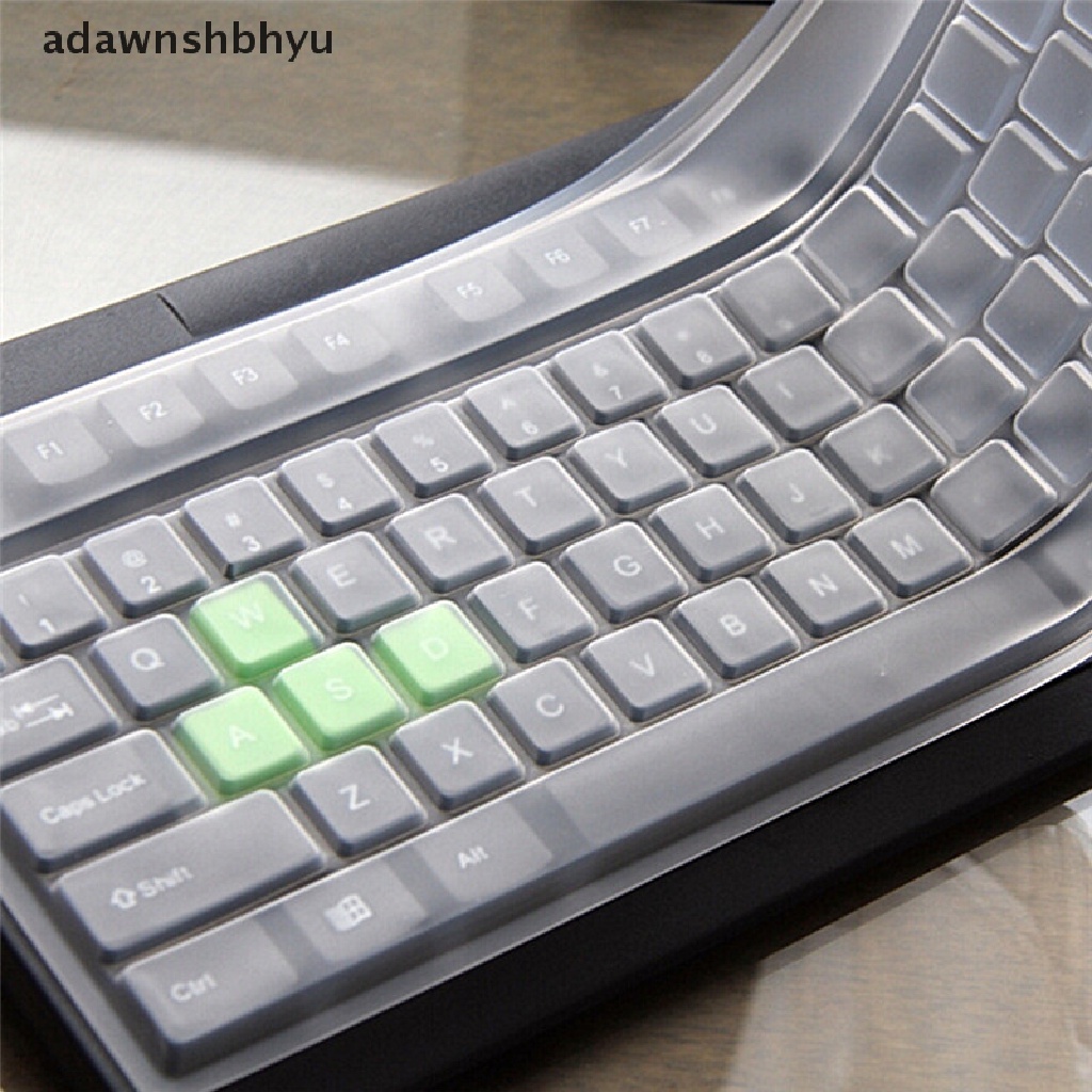 1 Pc Skin Cover Pelindung Keyboard Komputer Desktop Universal Bahan Silikon