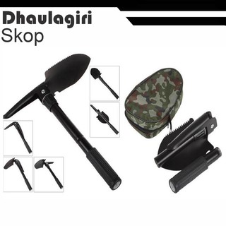 Multifunction Survival Shovel Alat Sekop Skop Cangkul Lipat Serbaguna berkualitas
