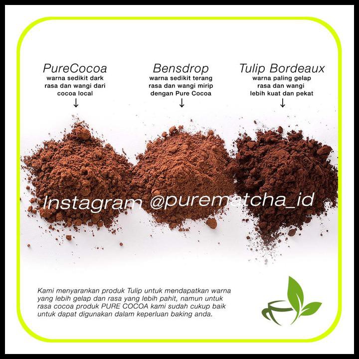 

Tulip Bordeaux Pure Dark Cocoa Powder Coklat Bubuk Cokelat 2,5Kg/1Sak