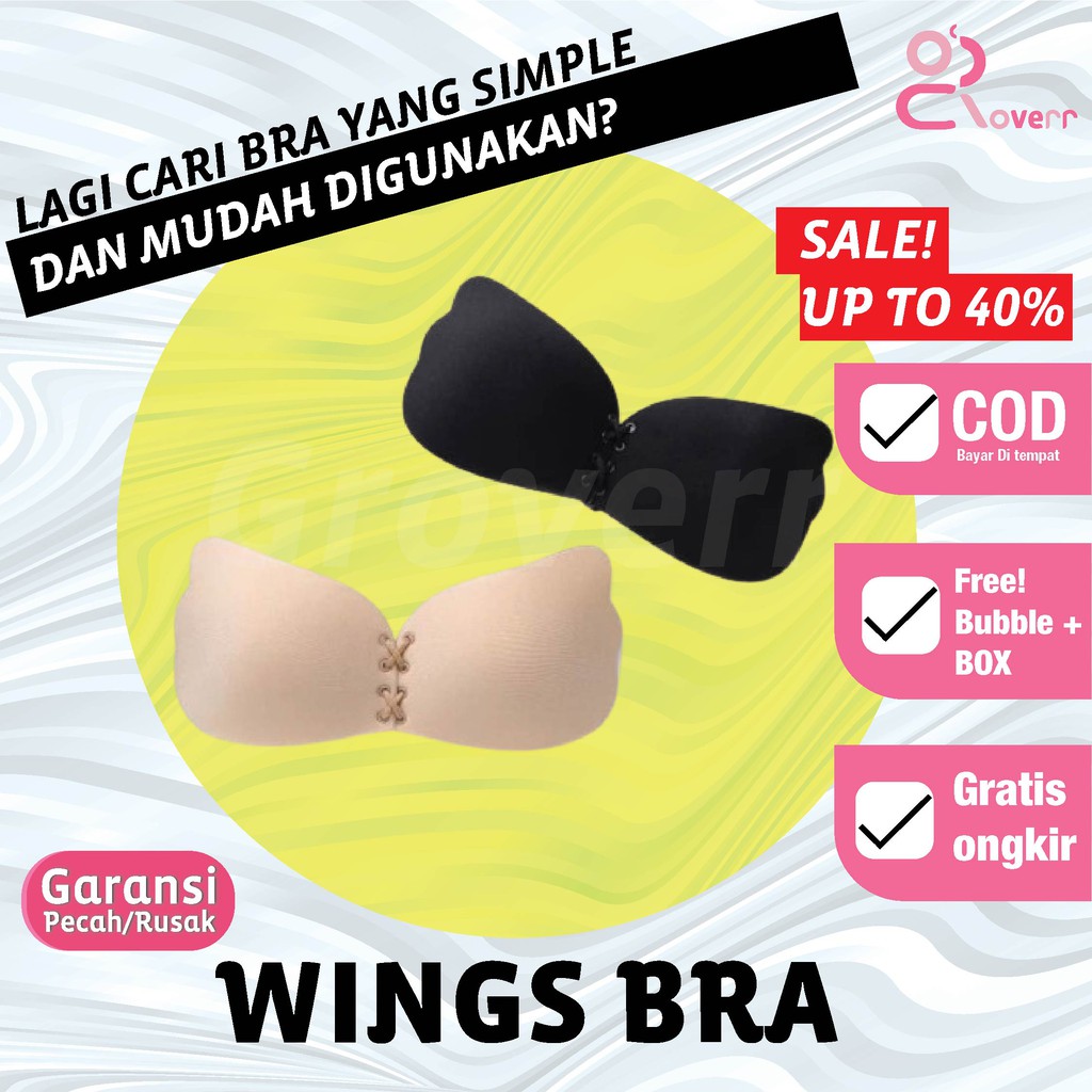 Wings Angel Strapless Push Up Sexy BRA BH Tempel Tali Seksi Bra Pesta GW4