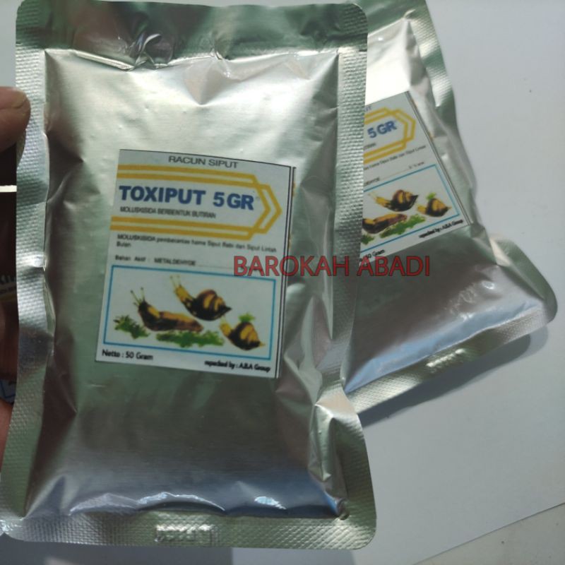 Toxiput moluskisida repack 50 gr pembasmi siput tanaman hama siput racun siput