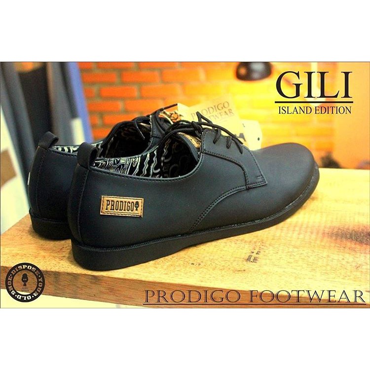 SEPATU CASUAL PRODIGO GILI HITAM | TOTOSURYO x PRODIGO FOOTWEAR | SEPATU FORMAL | SEPATU KERJA