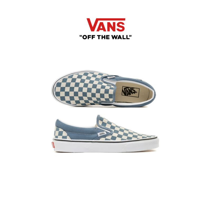 Vans Slip On Checkerboard Blue Mirage Original