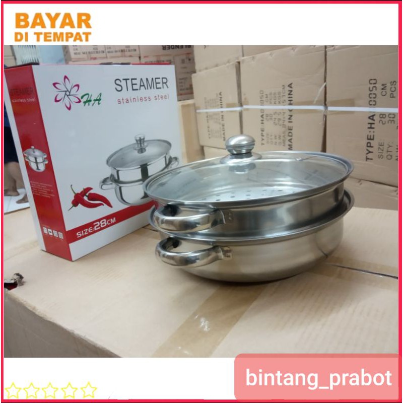panci kukus / steamer 28cm
