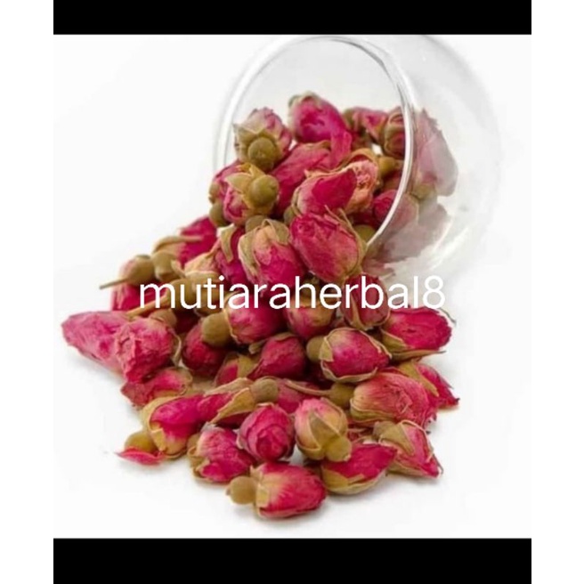 

100gram teh bunga mawar red rose buds flower tea