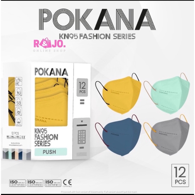 Masker Pokana KN95 Masker Medis isi 12 pcs