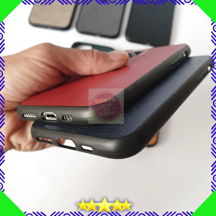 IPHONE X IPHONE XS PU LEATHER LOGO APPLE BACK CASE