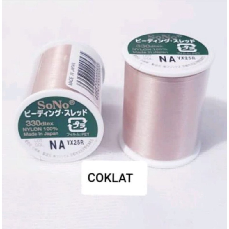 BENANG SONO BAHAN NYLON 100% MADE IN JAPAN HARGA PER ROLL ISI 100 METER