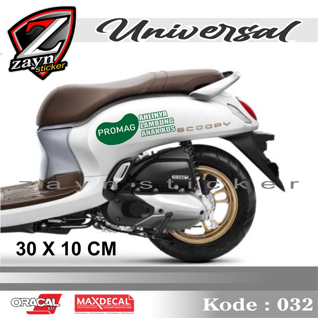 TERMURAH, STIKER LIST CUTTING STICKER PROMAG VESPA SCOOPY GENIO VINO DLL 032