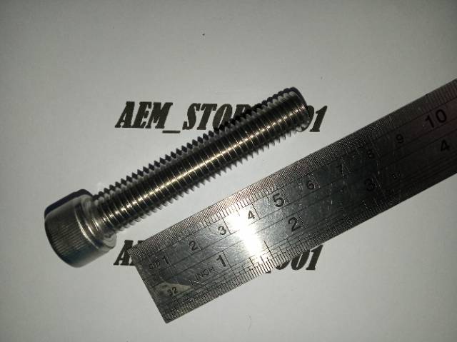Baut L M12 X 65 (6.5cm) stainless 304