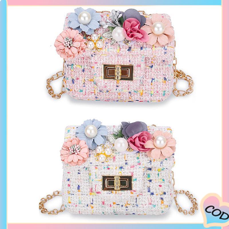 COD❤️ Tas Messenger Satu Bahu Anak Kartun Bunga Lucu Tas Selempang Cocok untuk Semua-A.one