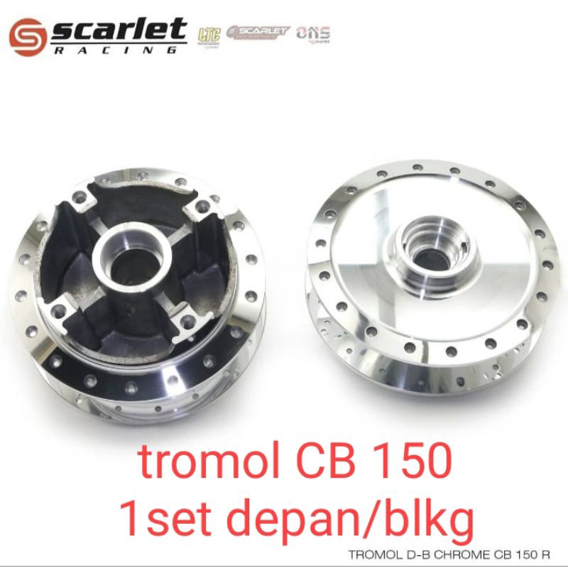 TROMOL JARI2 SCARLET BUAT MOTOR CB 150R/CBR 150NEW/SCARLET CROME/HITAM