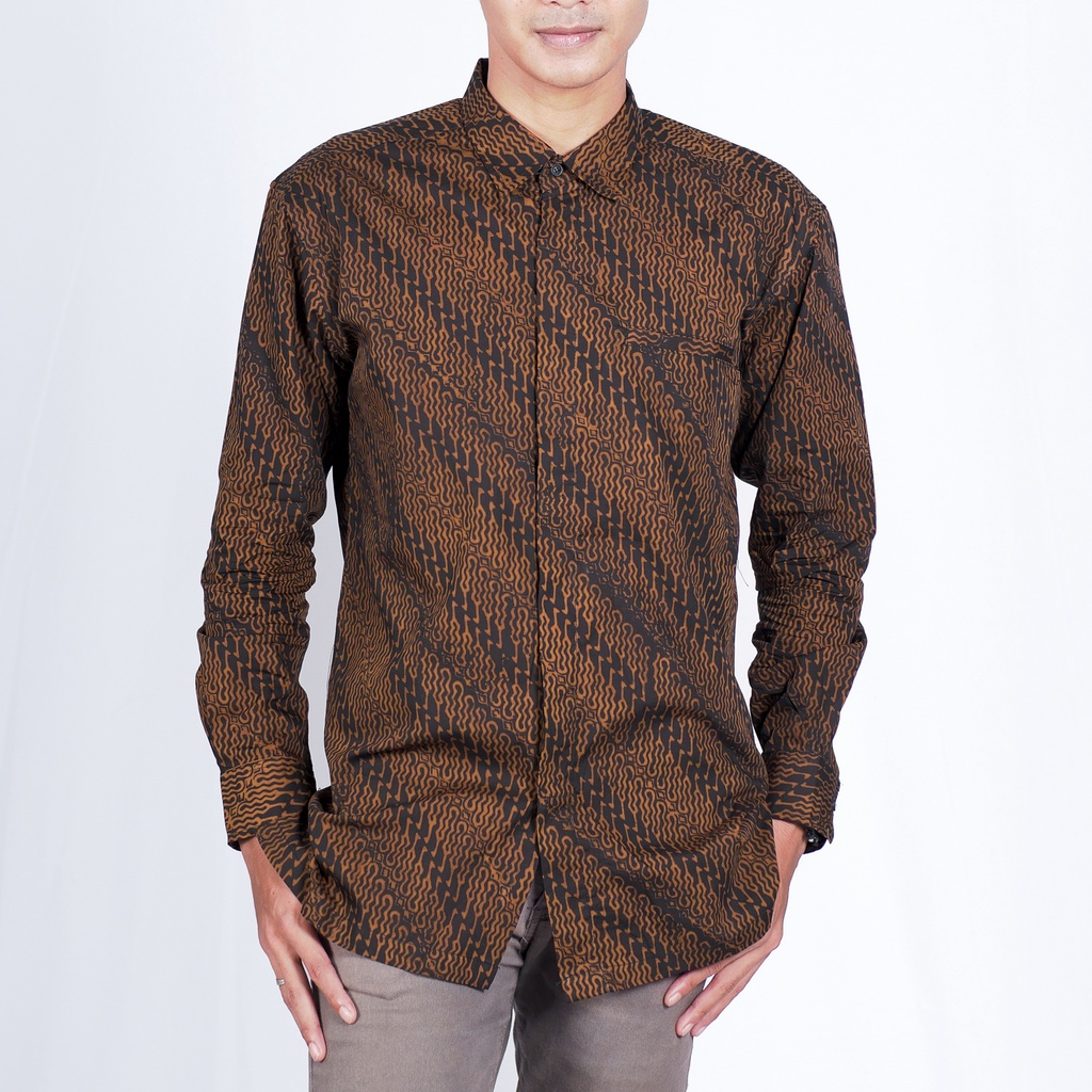 Kanjeng Denim - Kemeja Batik Motif Parang Lawasan Full