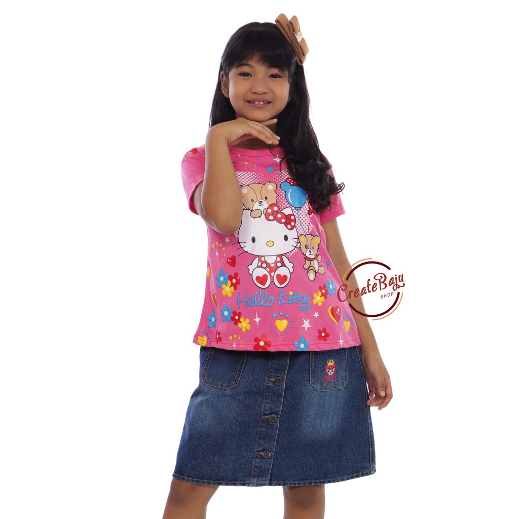 KAOS ANAK CEWEK 1-7 TAHUN BAJU ATASAN ANAK PEREMPUAN TERMURAH FASHION