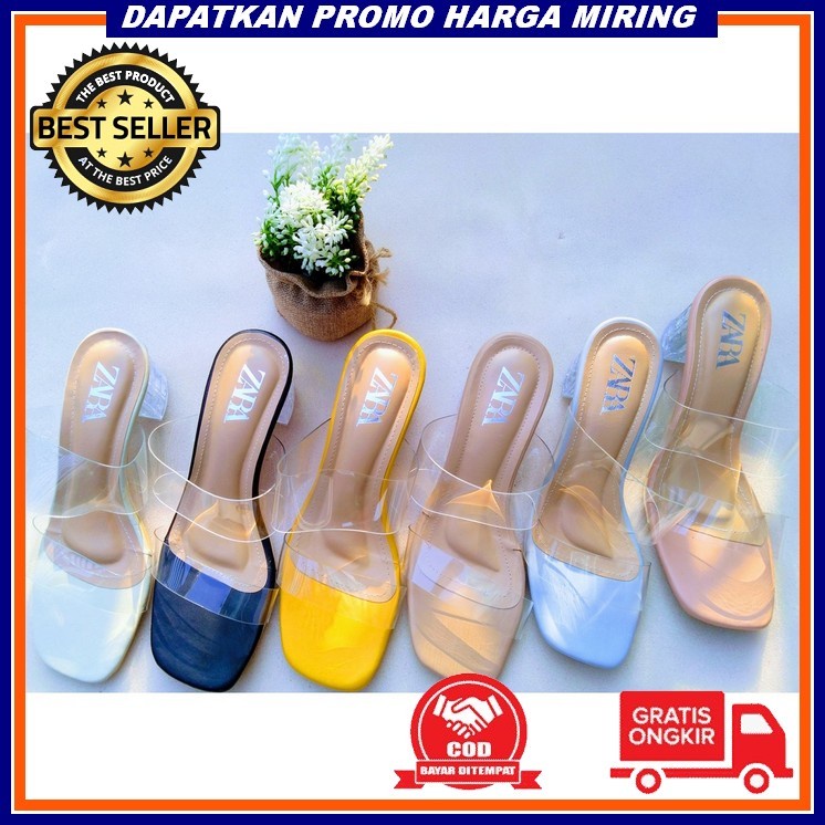 Sandal Heels Wanita Import / Zara Heels Blink Heels Wanita Kekinian Sendal Hils Hak Tahu Hels Kaca I