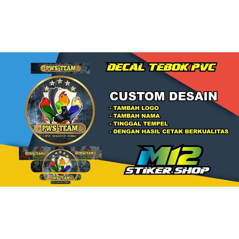 Stiker Decal Tebok ebod pvc