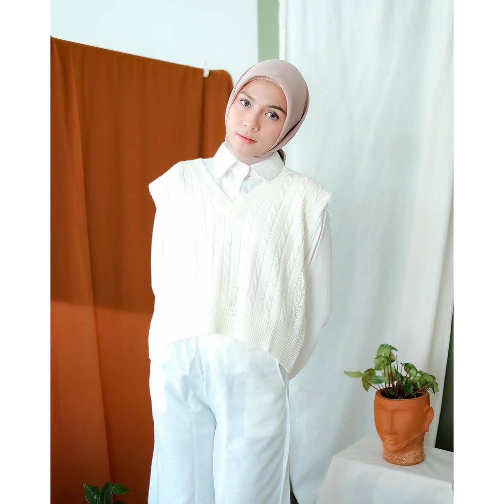 PERMIUM VEST ROMPI CABLE/BAJU WANITA PREMIUM/RAJUT TEBAL 7 GET OUTERWEAR BY GALLERAJ