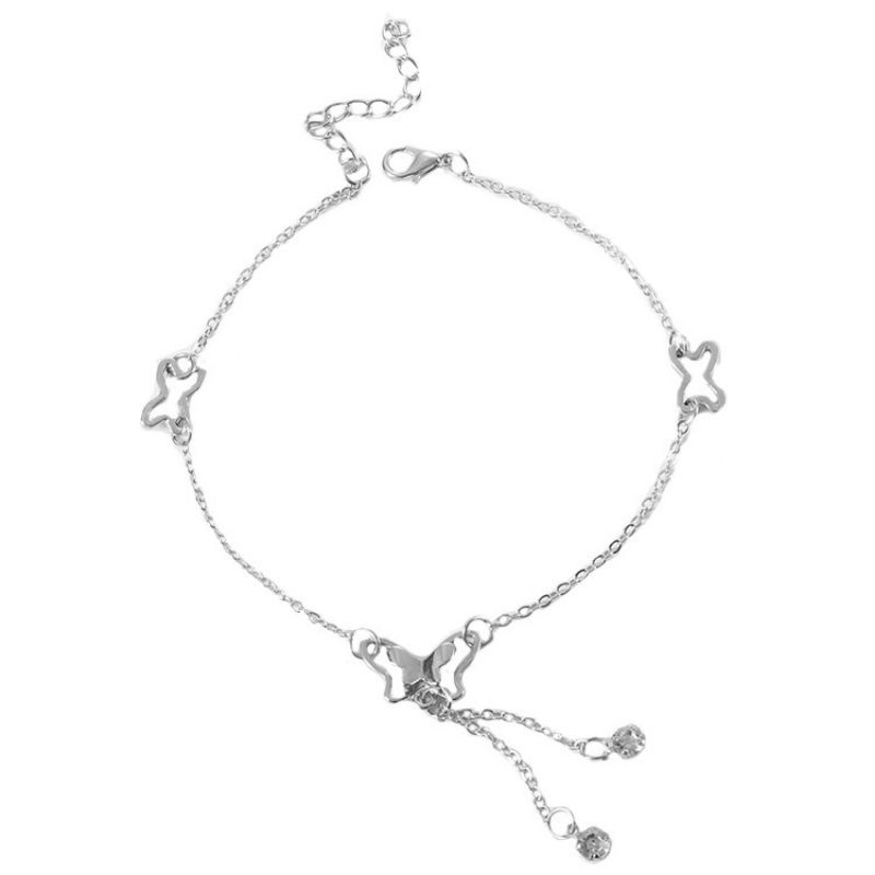 FerenHongXia Gelang kupu Kaki Fashion ladies accessories Korean bracelet elegant temperament sweet / Lubuk Pakam / Medan / Deli Serdang / Samosir / Galangu