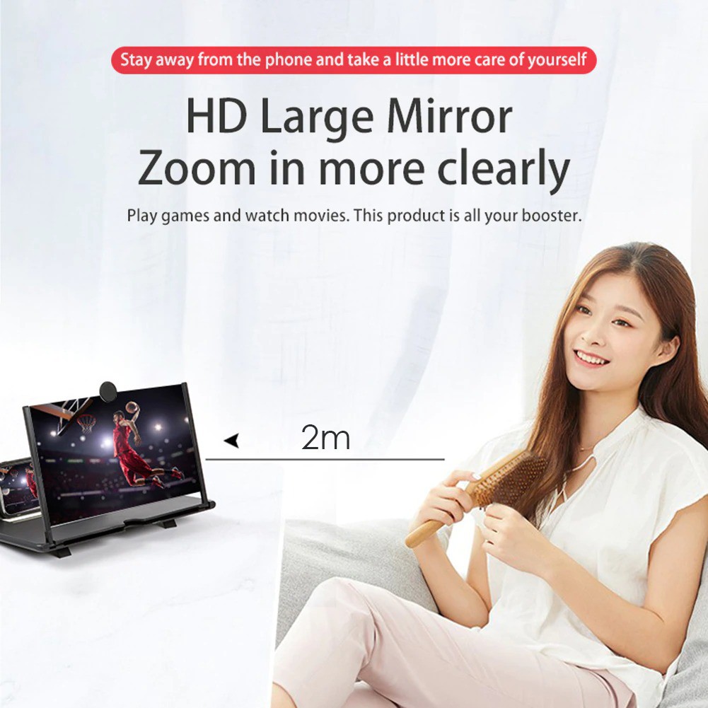 Pembesar Layar HP Smartphone Enlarge Screen Amplifier Magnifier 12Inch / Nonton Drakor / Zoom In