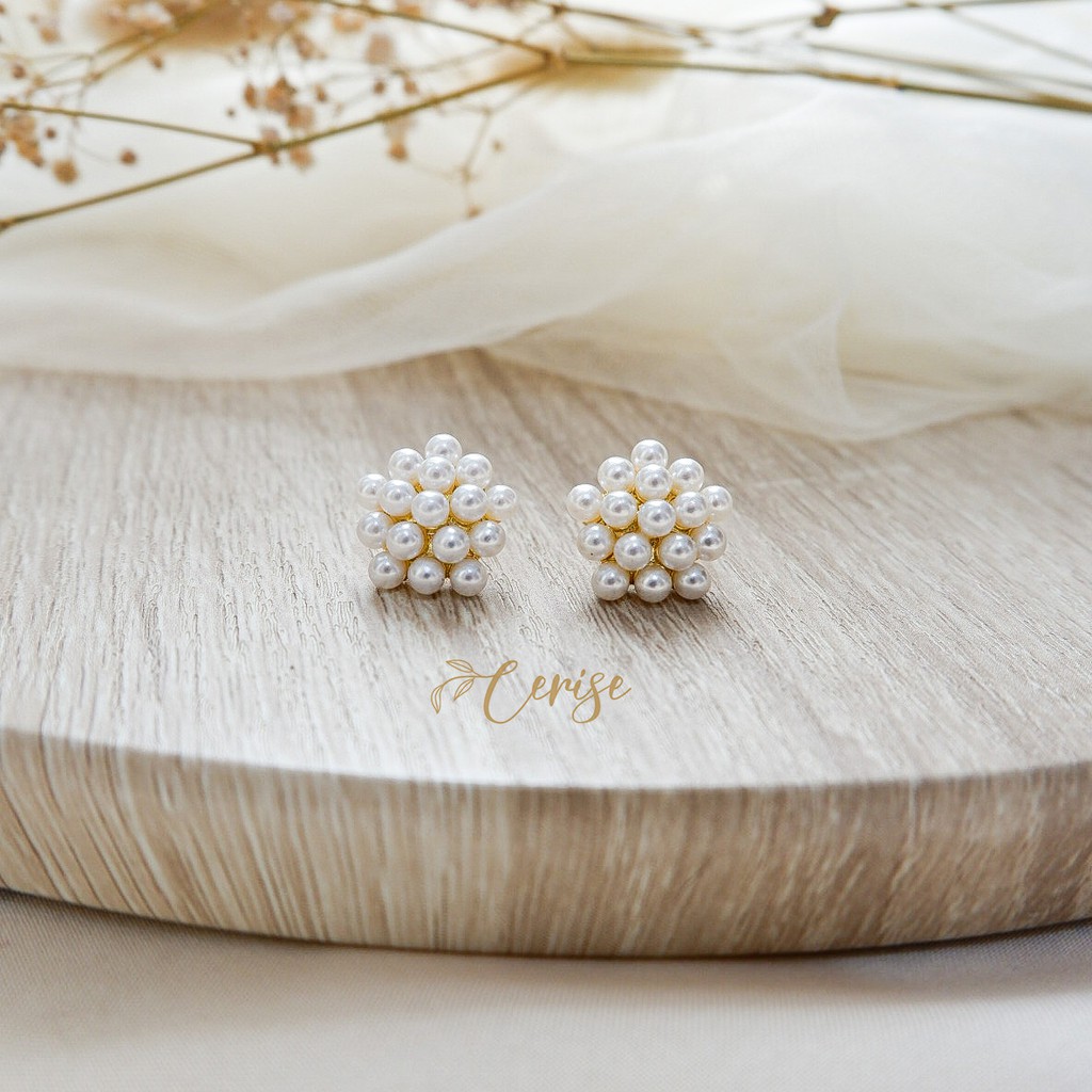 Elaine Earrings | Anting tusuk korea mutiara cantik aksesoris wanita korean style trendy stylish