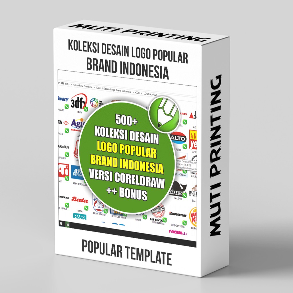 Koleksi Desain Logo Popular Brand Indonesia - Coreldraw Template