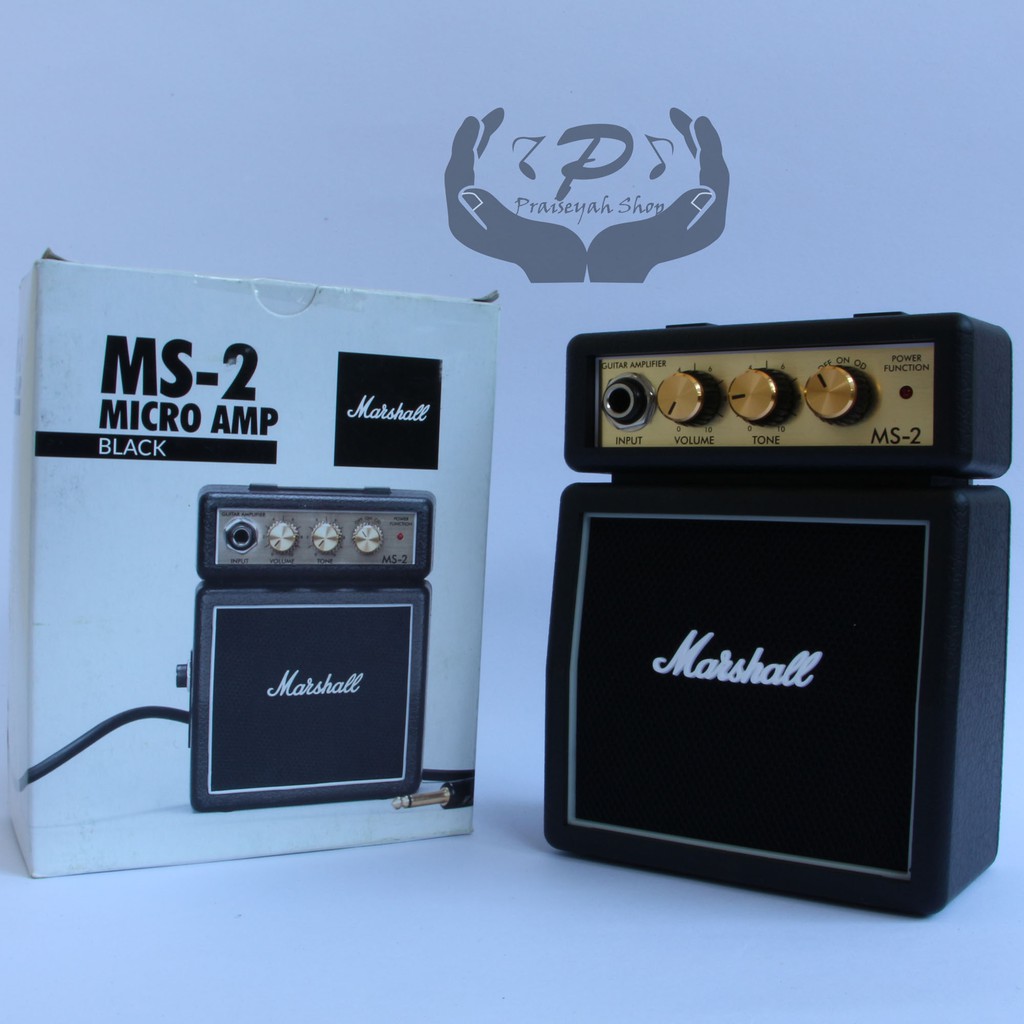 Ampli Gitar Mini Marshall MS 2 Original Amply Guitar Overdriv Distorsi