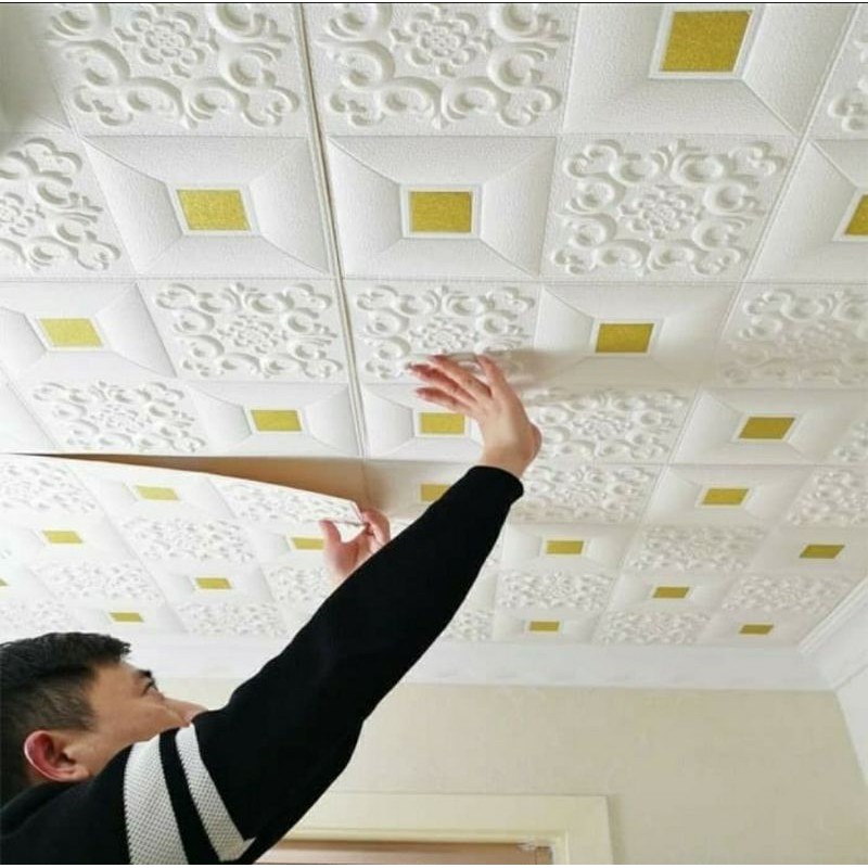 Wallpaper 3D Foam Batik Untuk Plafon dan Dinding