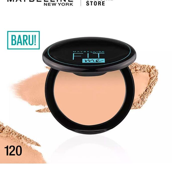 Maybelline Fit Me Matte + Poreless Compact Powder Bedak Padat - 120 Fit Me