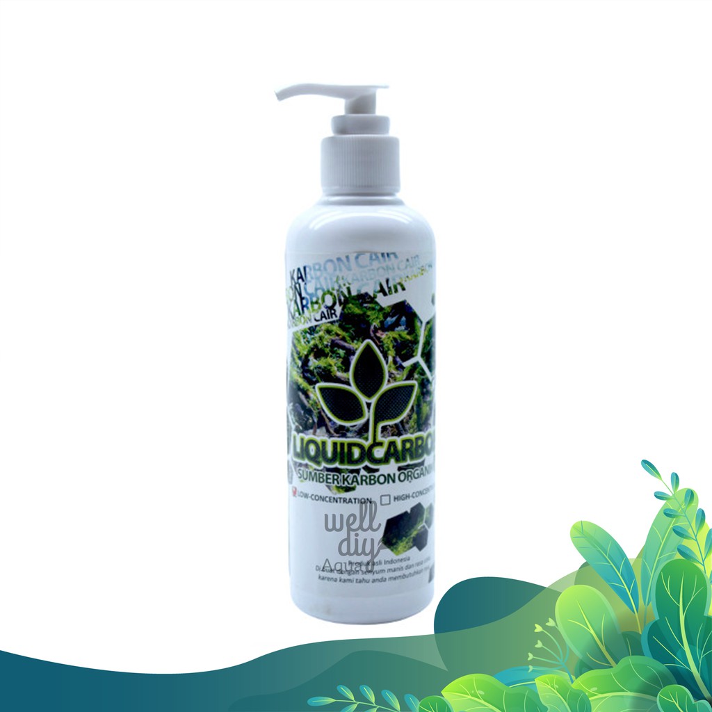 LiquidCarbon Aquascape Co2 Aquariset Karbon Cair Low &amp; Hight Concentration