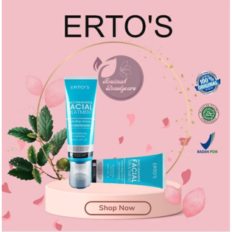 ERTOS FACIAL TREATMENT NIACINAMIDE MENCERAHKAN MENUTRISI KULIT KUSAM MENGONTROL KULIT BERMINYAK MENC