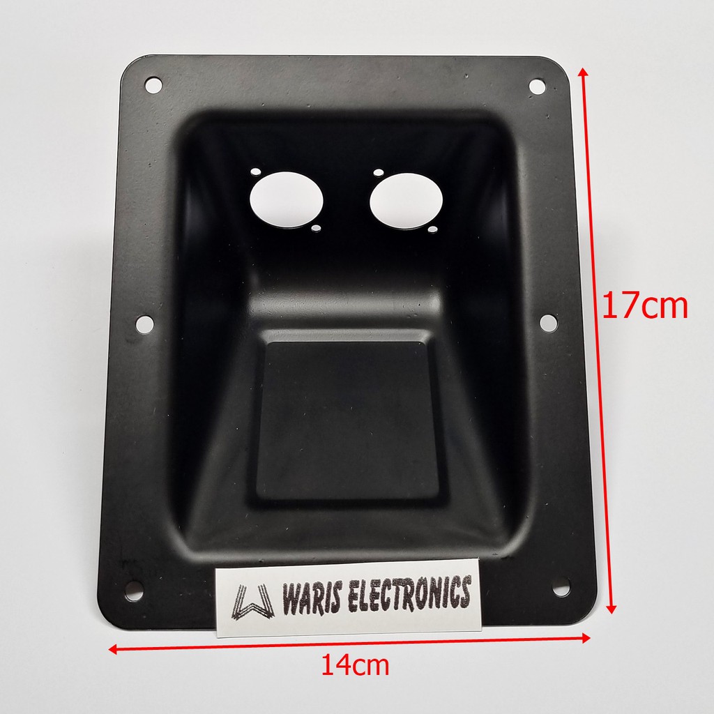 Terminal Panel Spikon 2 lubang besi model cekung mangkok anti hujan