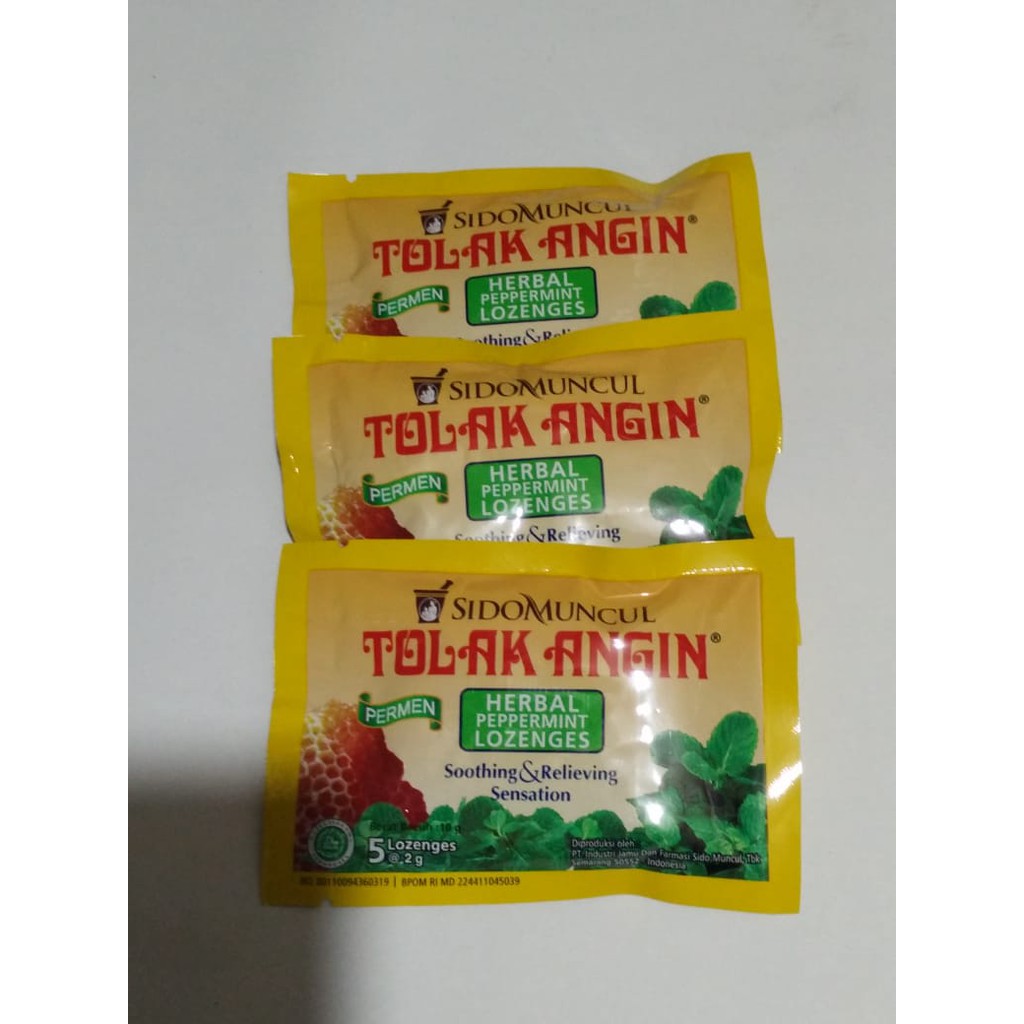 

PERMEN TOLAK ANGIN HERBAL PEPPERMINT isi 5