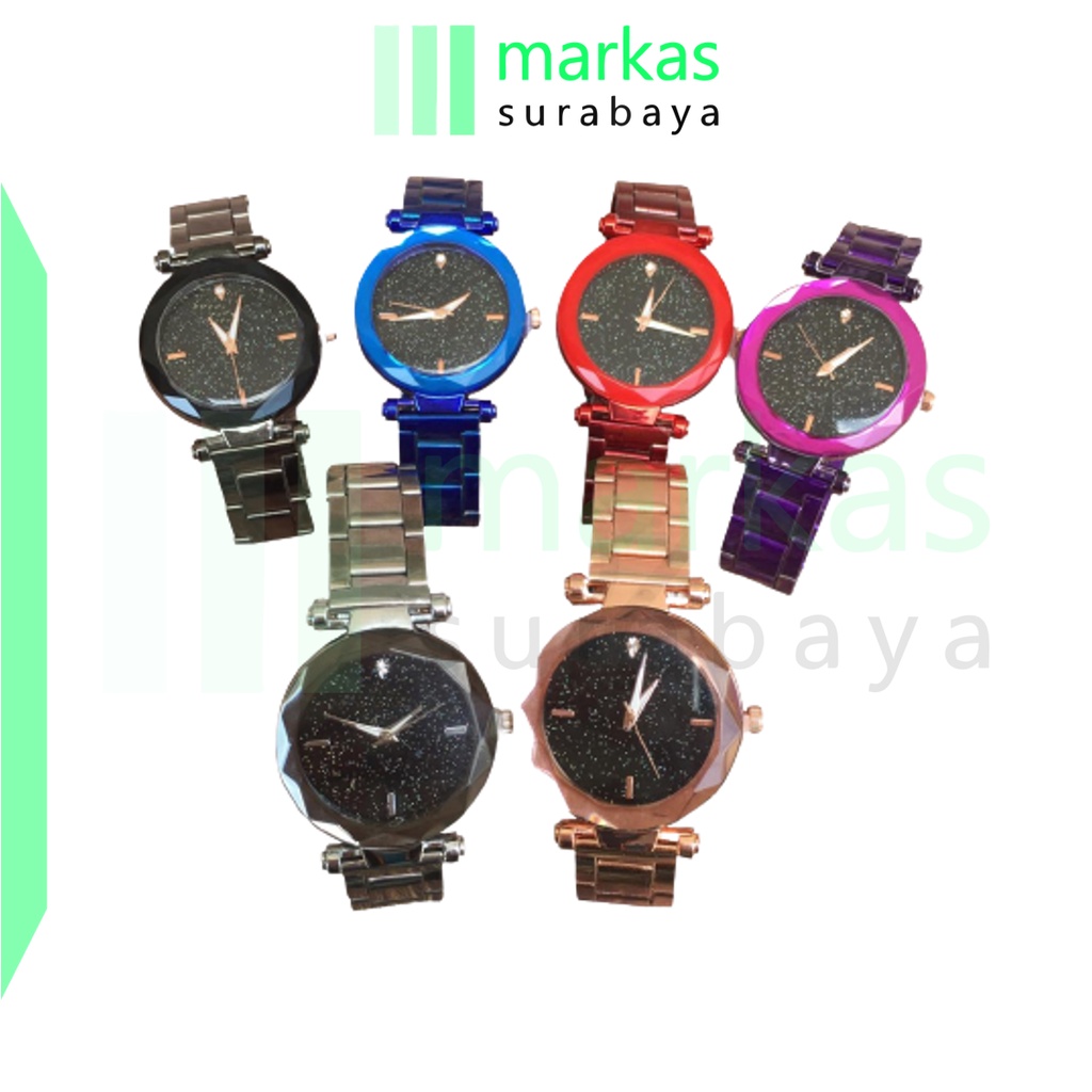 MARKAS J154 Jam Tangan Rantai Wanita Jam Cewek Analog Stainless