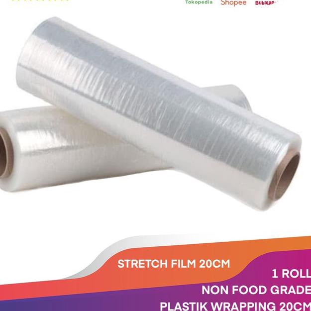 

STRETCH FILM 20CM X 250M PLASTIK WRAPPING PLASTIC WRAP PACKINGAN 1 ROLL