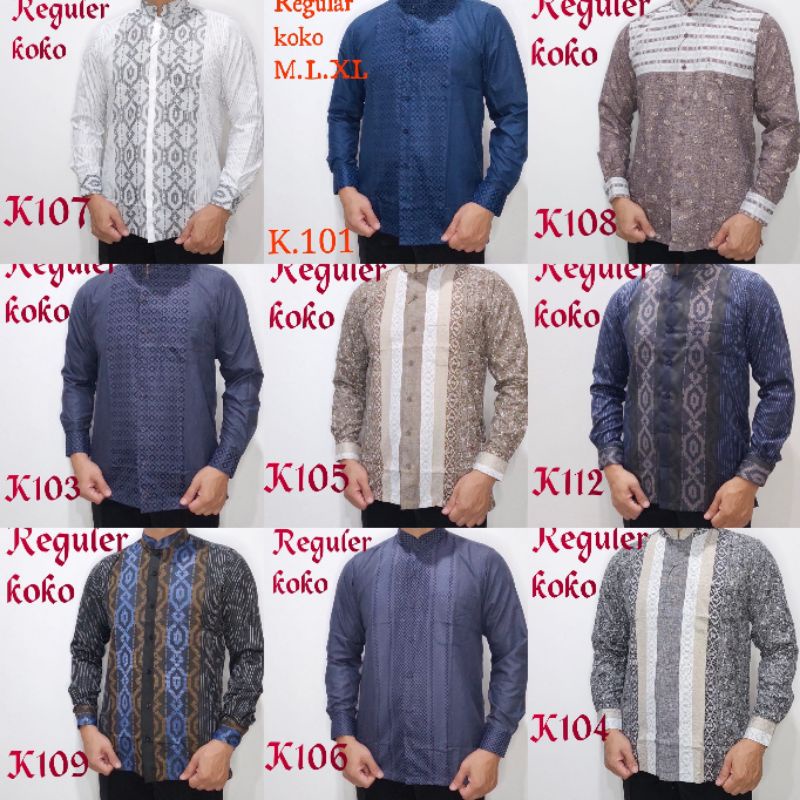 VIO ROLDAN Baju Koko Pria Lengan Panjang