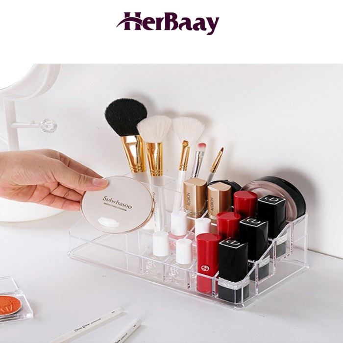 

RUMAH TANGGA TEMPAT PENYIMPANAN HERBAAY AKRILIK MAKE UP ORGANIZER