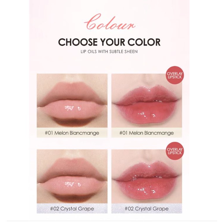 (READY &amp; ORI) O.TWO.O Otwoo Crystal Clear Berry Lip Gloss Lipgloss 1014