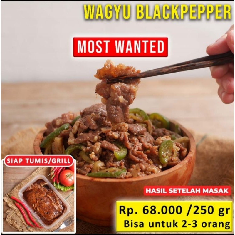

DAGING MARINASI, WAGYU BLACKPAPER