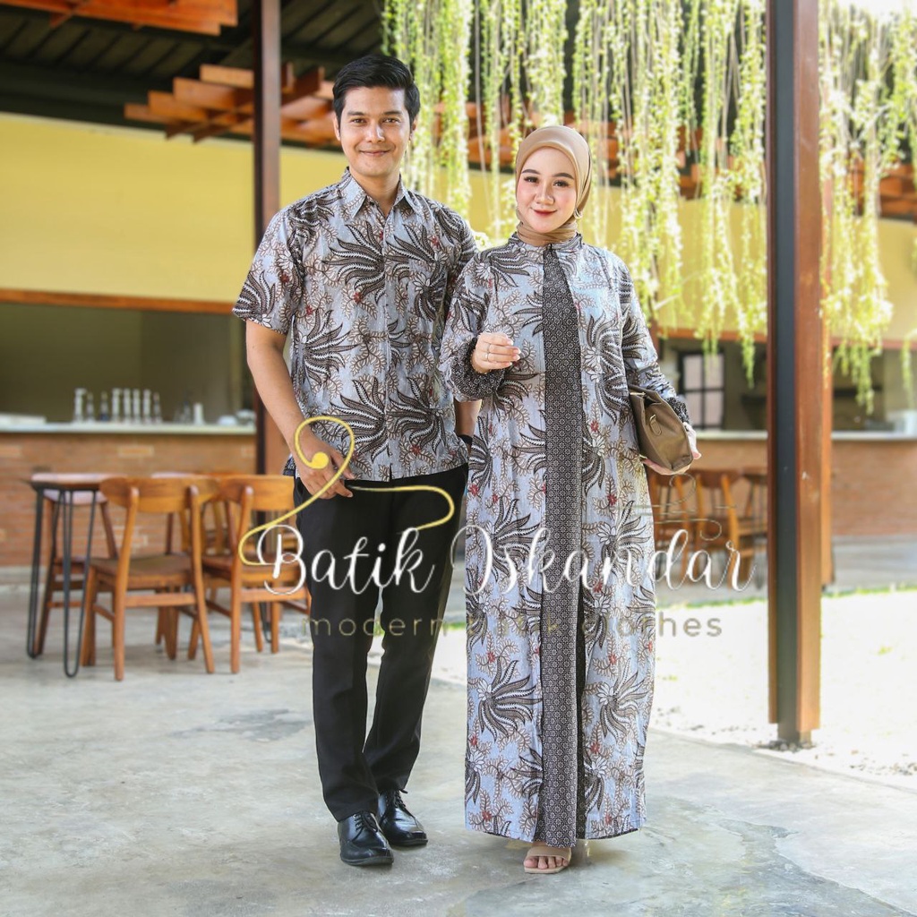 Gamis Syari Jumbo Busui Resleting Depan Kekinian Terbaru Baju Ibu ibu Motif Batik Kain Katun Kombinasi Batik Big size LD 130